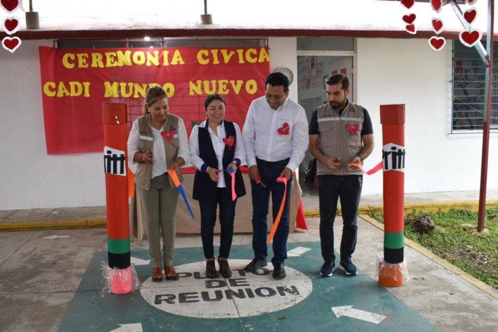 DIF Coatzacoalcos y Gobierno Municipal Inauguran domo en Centro Asistencial de Desarrollo Infantil (CADI) de Mundo Nuevo.