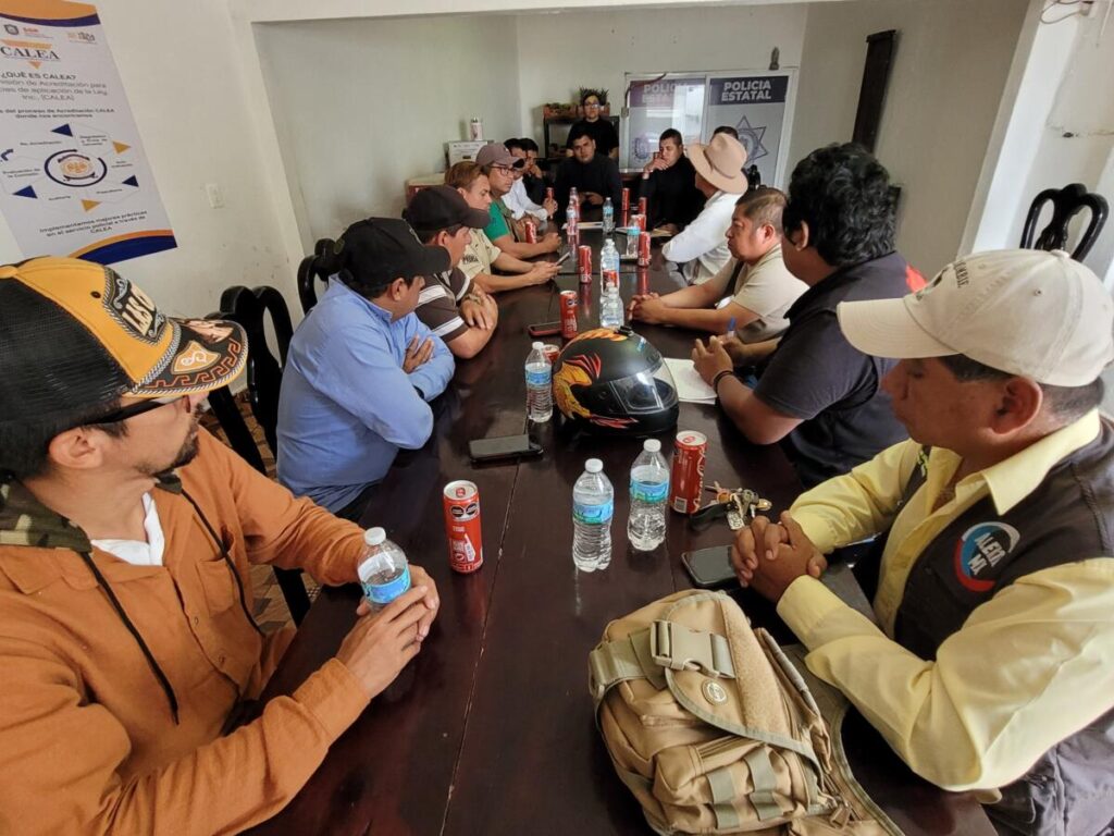 Coordina CEAPP reunión de trabajo con periodistas y SSP en Las Choapas