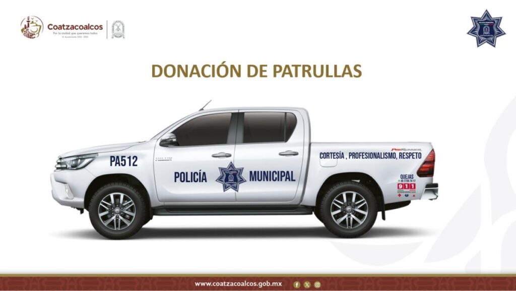 VIDEO: Se suman dos nuevas patrullas para la vigilancia en Coatzacoalcos.