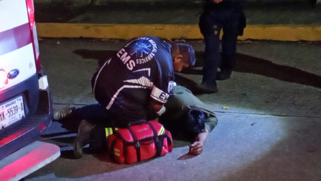 Derrapó motociclista ebrio en Coatzacoalcos Derrapó motociclista ebrio en Coatzacoalcos