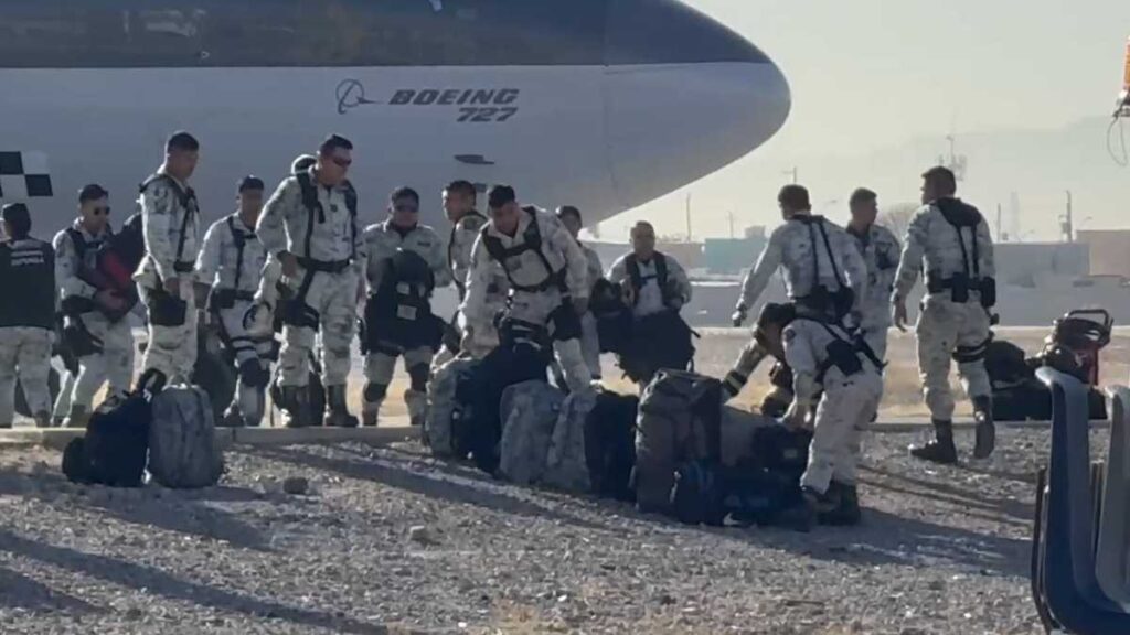 Tras acuerdo con Trump, así llegan los primeros elementos de la GN a la frontera