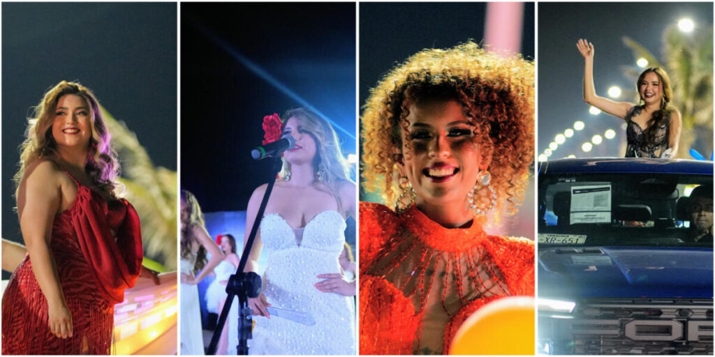 Color y alegría en la presentación de las aspirantes a Reina de la Expo Feria Coatza 2025.