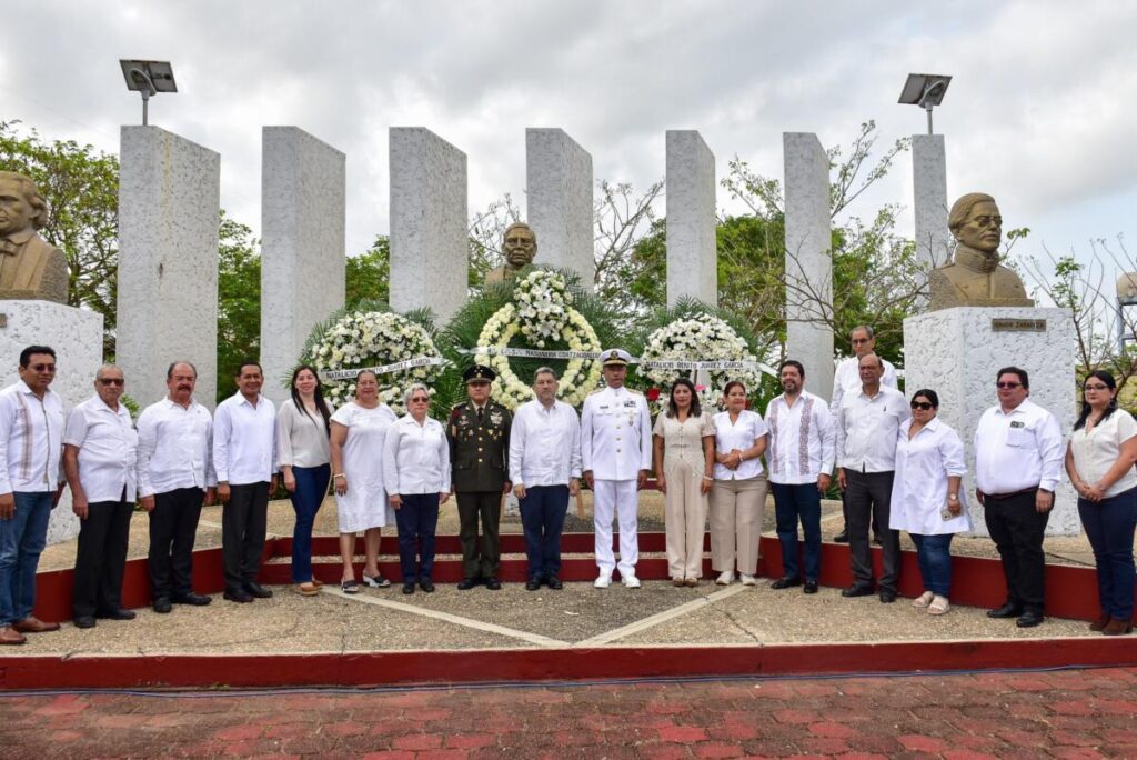 Conmemoran en Coatzacoalcos el 219 Aniversario del Natalicio de Benito Juárez García.