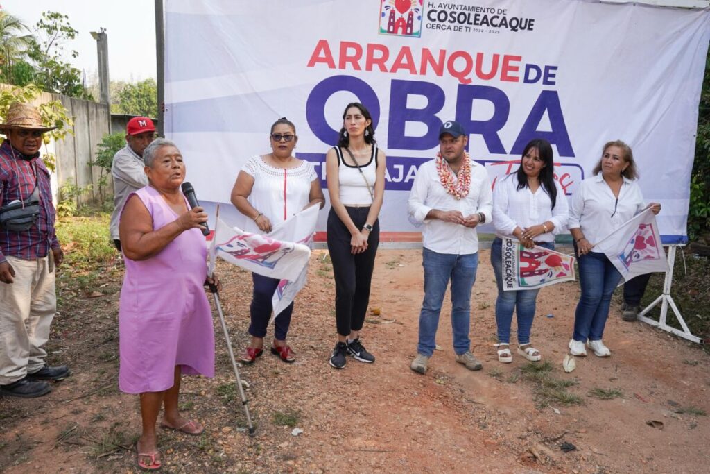 Se suman más obras para el municipio de Cosoleacaque.