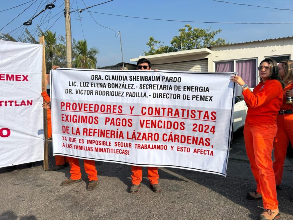 Empresarios del sur y sureste del país enfrentan crisis por adeudos de PEMEX, contradicen a Sheinbaum