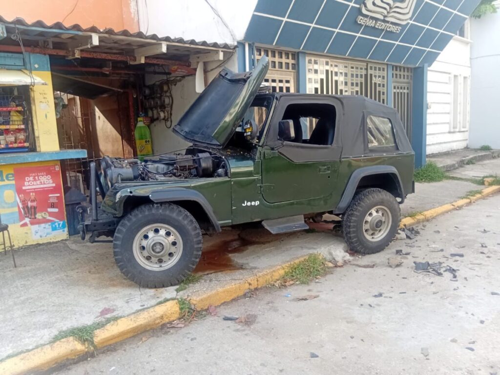 Camioneta presentó fallas mecánicas  y se estrelló