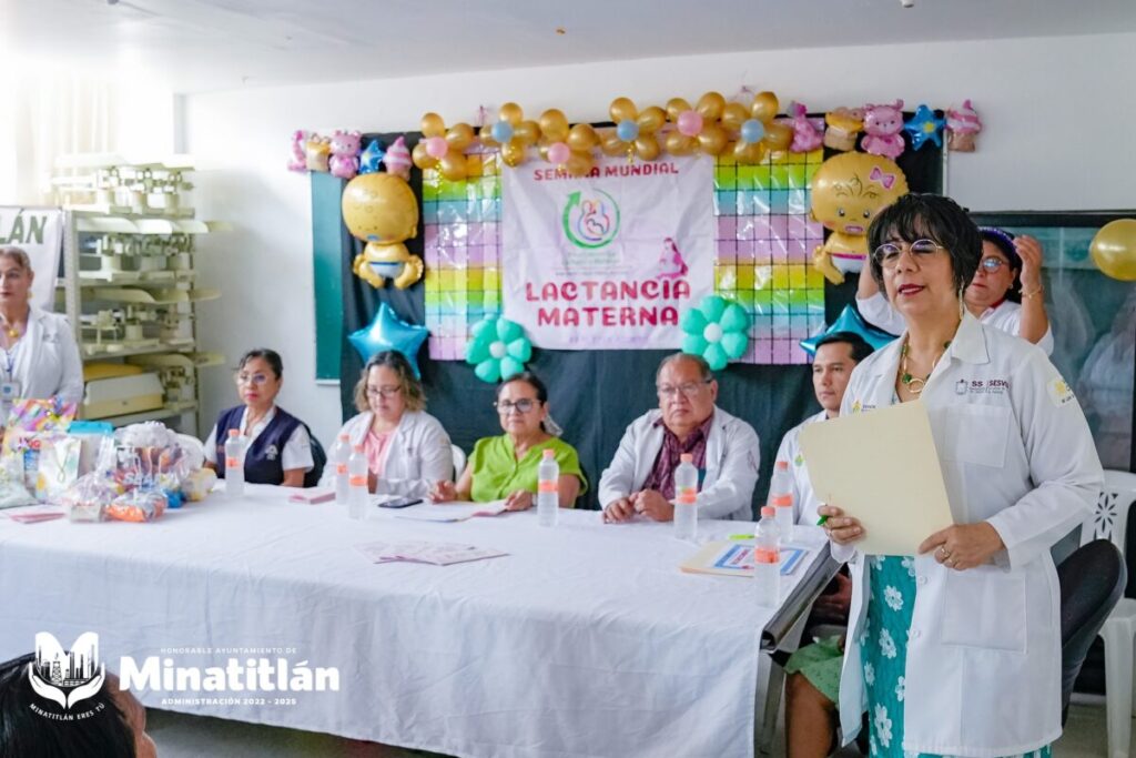 Minatitlán se suma a la Semana Mundial de la Lactancia Materna con jornada de concientización