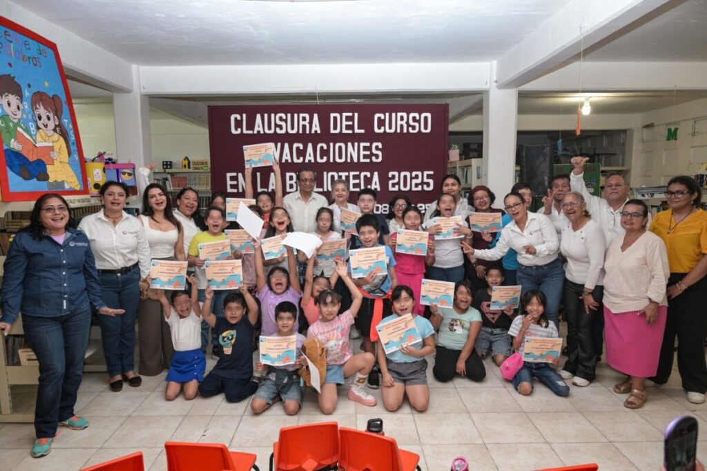 Concluye con éxito el curso de verano ‘Mis Vacaciones en la Biblioteca 2025’ en Coatzacoalcos