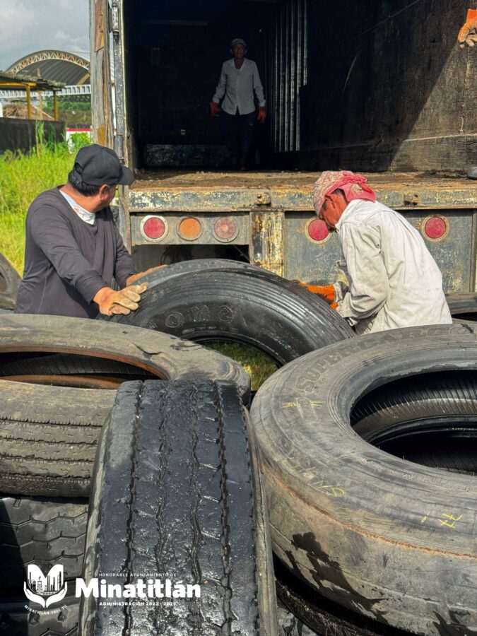 Minatitlán impulsa un futuro sustentable: envía 18 toneladas de llantas para disposición final Minatitlán impulsa un futuro sustentable: envía 18 toneladas de llantas para disposición final