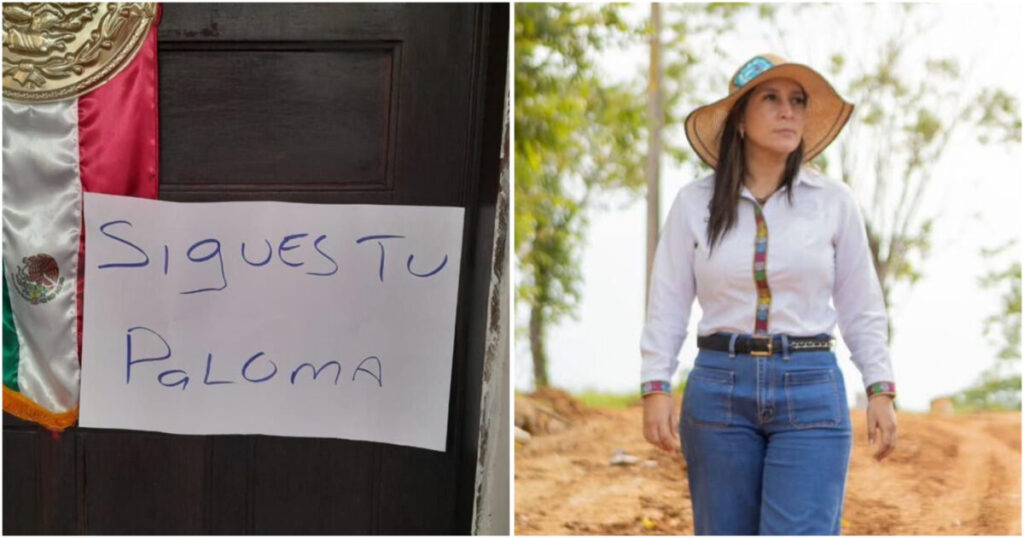 Localizan mensaje de am3n@z@ en el Palacio Municipal de Acayucan; era contr@ la alcaldesa