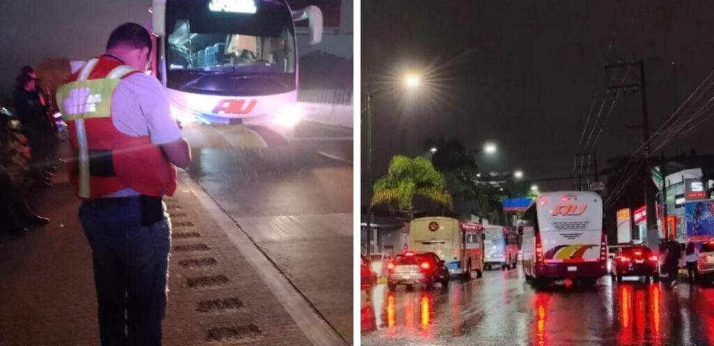 Intentan asaltar autobús de pasajeros en autopista de Veracruz Intentan asaltar autobús de pasajeros en autopista de Veracruz