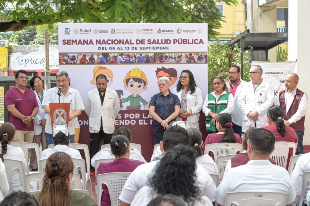 Promueve Coatzacoalcos la prevención de enfermedades en la Semana Nacional de Salud Pública