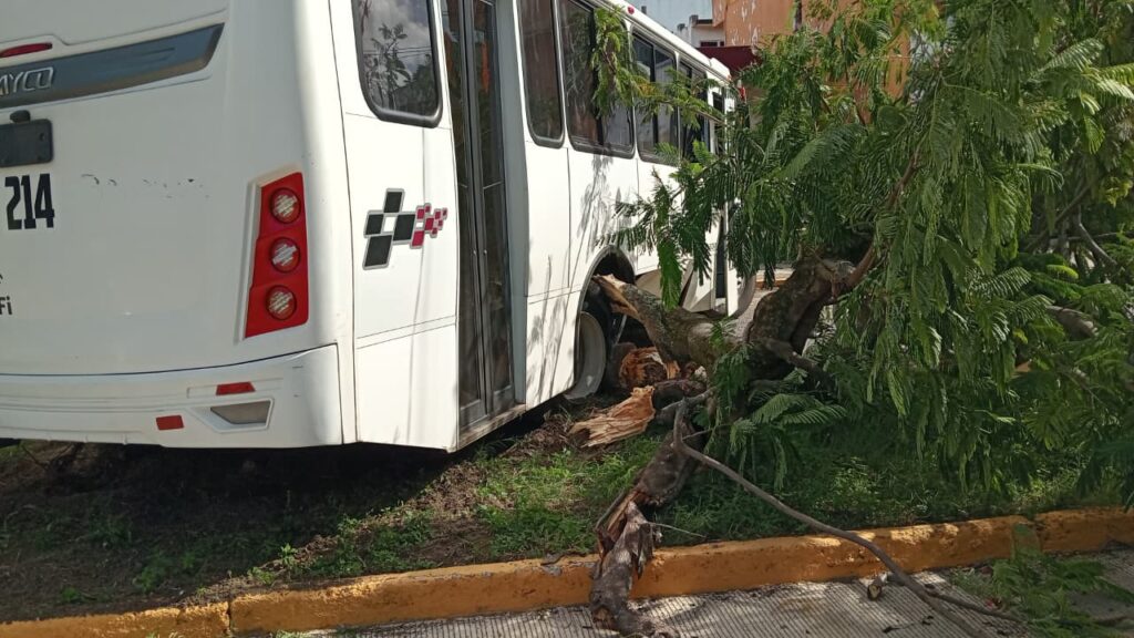 Alcantarilla abierta provoca aparatoso accidente