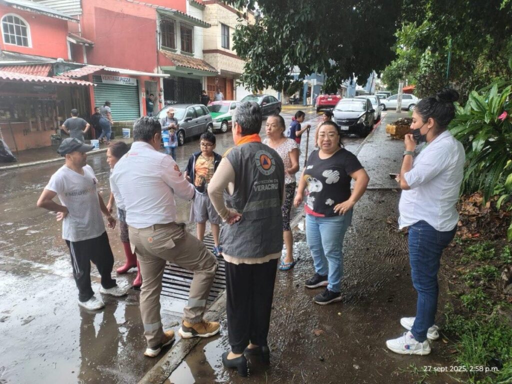 PC y SSP coordinan la atención y monitoreo por lluvias en Xalapa