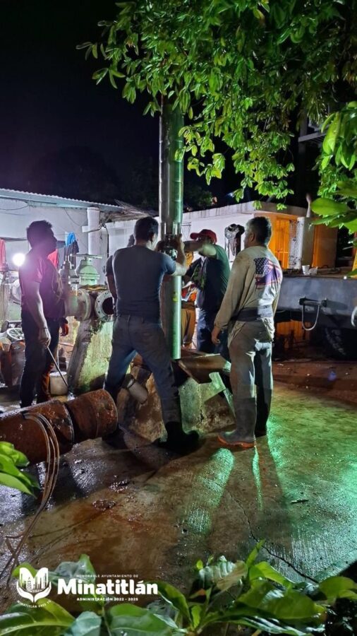 Gobierno Municipal de Minatitlán instala nuevo equipo de bombeo en pozo #14 Gobierno Municipal de Minatitlán instala nuevo equipo de bombeo en pozo #14