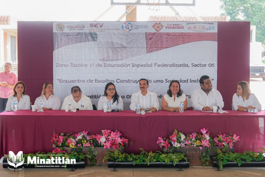 Autoridades municipales de Minatitlán respaldan Encuentro de Escoltas por una Educación Inclusiva