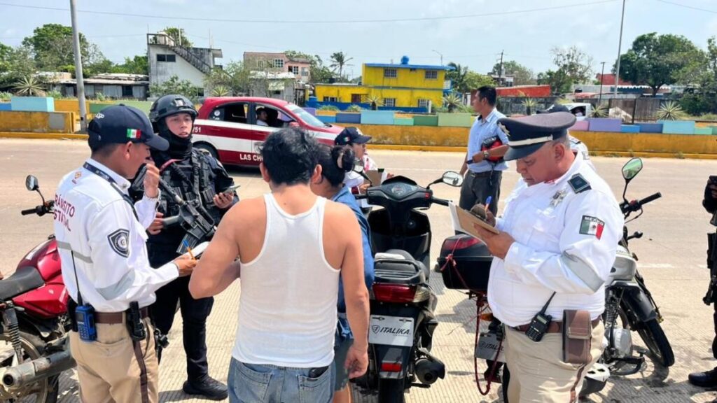 Aseguran 45 motocicletas sin placas durante operativo vial en Coatzacoalcos