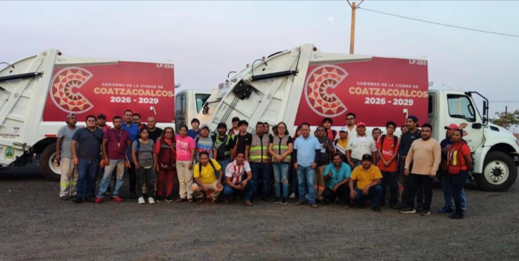 Refuerzan servicio de Limpia Pública en Coatzacoalcos con nuevas unidades recolectoras