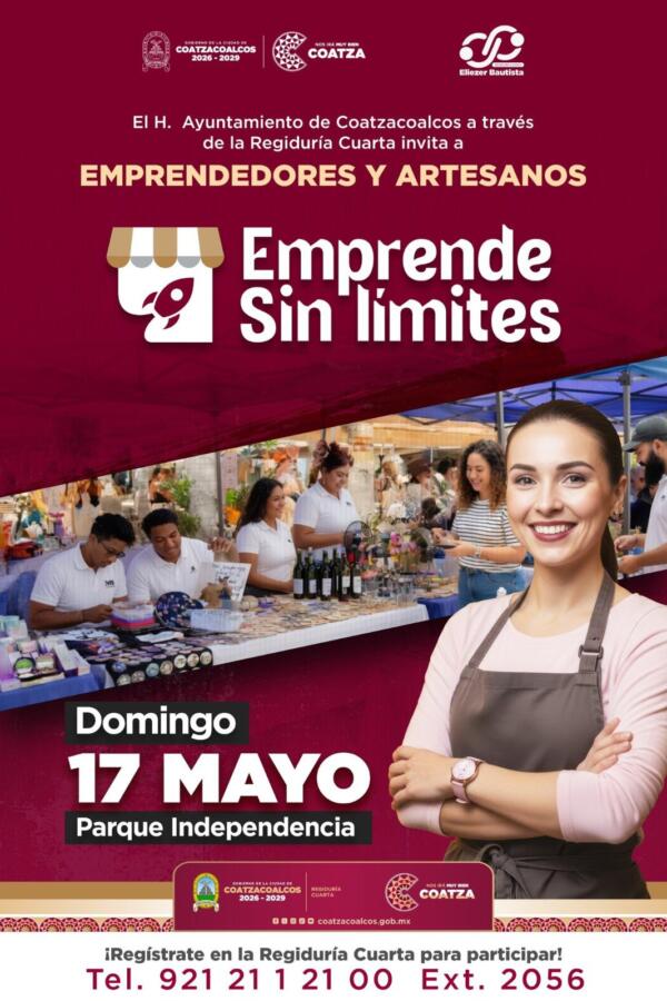 Impulsa Gobierno de Coatzacoalcos a emprendedores con espacios gratuitos para comercializar sus productos Impulsa Gobierno de Coatzacoalcos a emprendedores con espacios gratuitos para comercializar sus productos