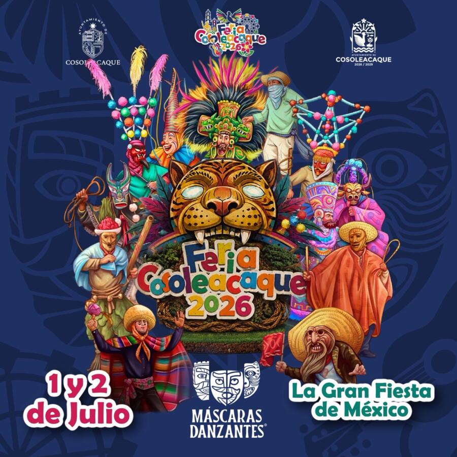 Máscaras Danzantes llenarán de color, tradición e identidad la Feria Cosoleacaque 2026 Máscaras Danzantes llenarán de color, tradición e identidad la Feria Cosoleacaque 2026