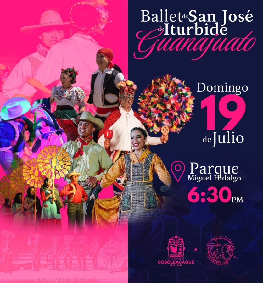 Cosoleacaque recibirá a la Compañía de Danza de San José Iturbide, Guanajuato Cosoleacaque recibirá a la Compañía de Danza de San José Iturbide, Guanajuato
