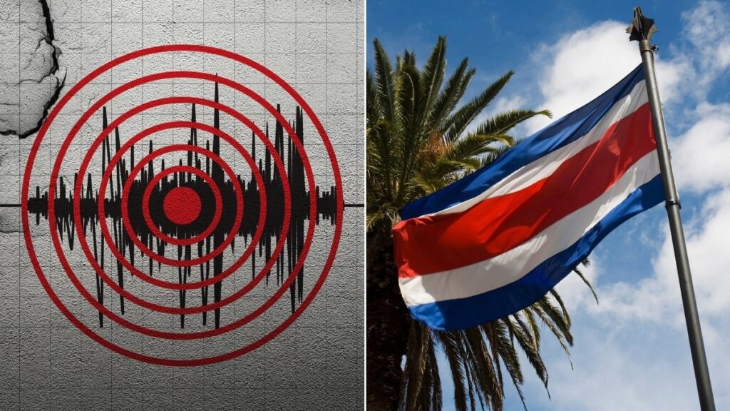 Sismo de 5.4 grados y réplica de 4.8 sacuden Costa Rica este lunes