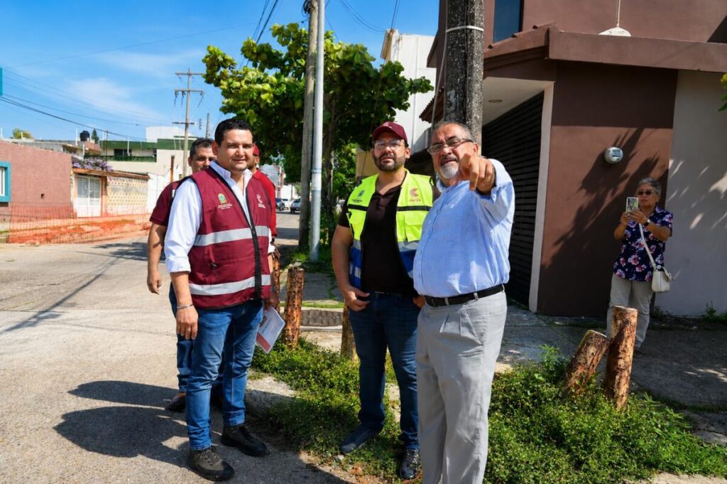 “Estamos rescatando la ciudad”: supervisa Pedro Miguel Rosaldo obras de rehabilitación en la colonia Vistalmar