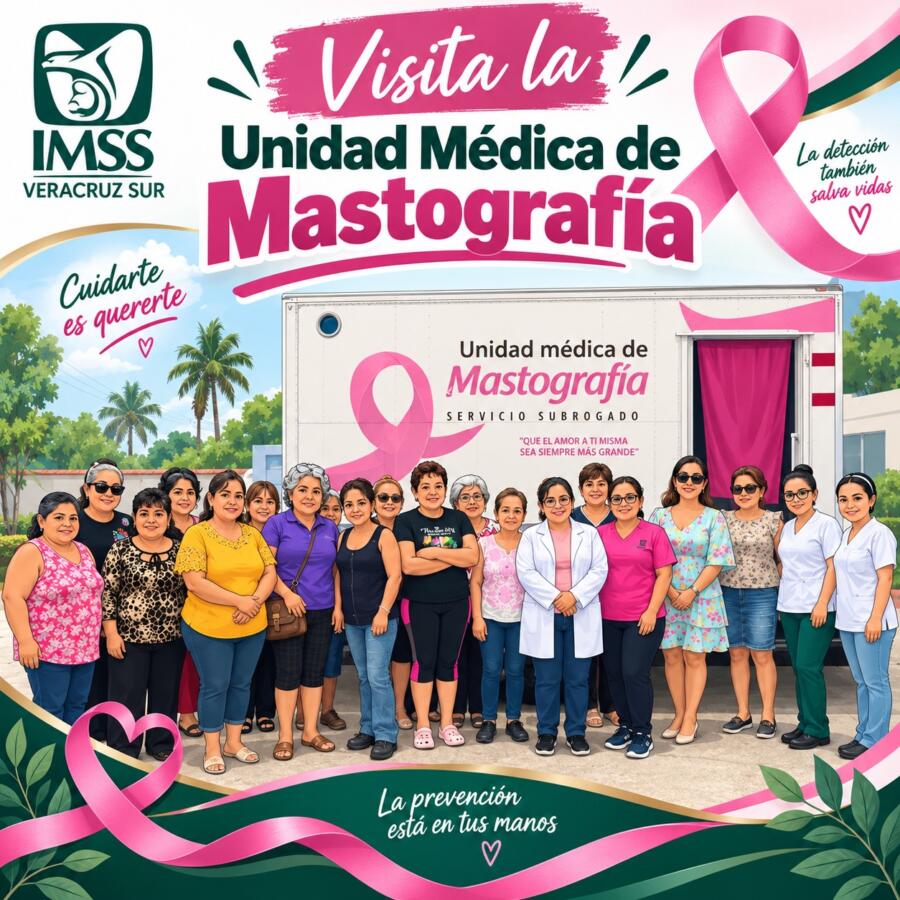 Invita IMSS Veracruz Sur a mujeres derechohabientes a realizarse mastografía Invita IMSS Veracruz Sur a mujeres derechohabientes a realizarse mastografía