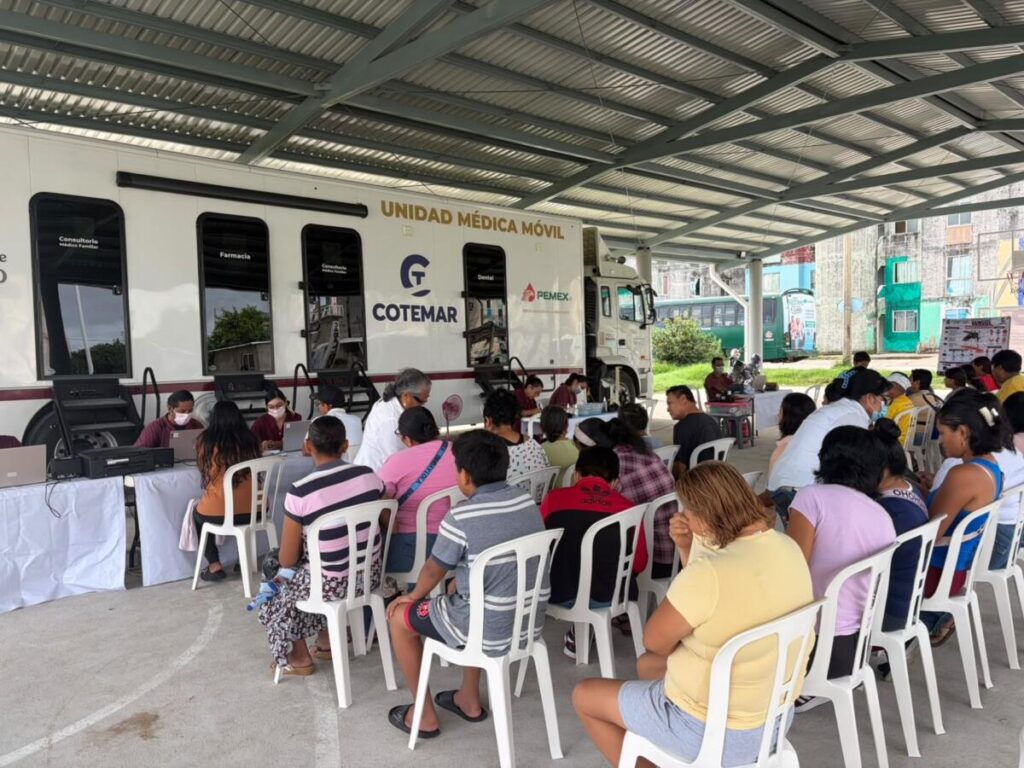 Supera Unidad Médica Móvil de Pemex las 19 mil atenciones gratuitas en Coatzacoalcos