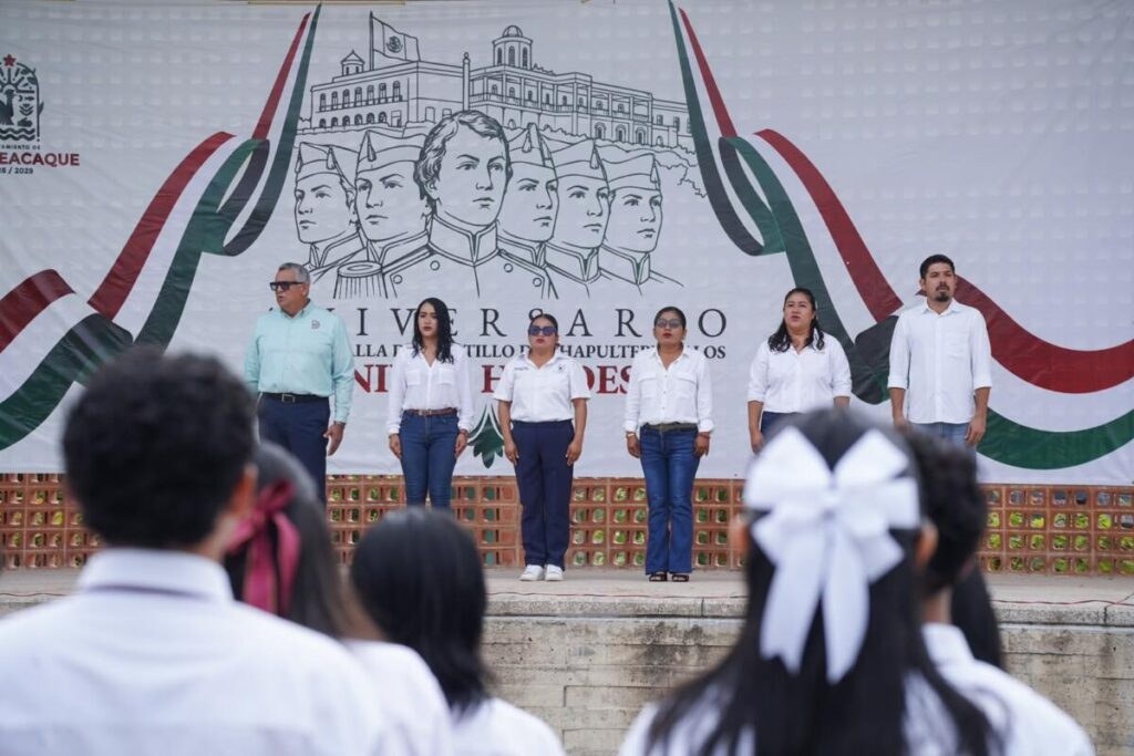 Cosoleacaque honra la memoria de los Niños Héroes a 179 años de su Gesta Heroica