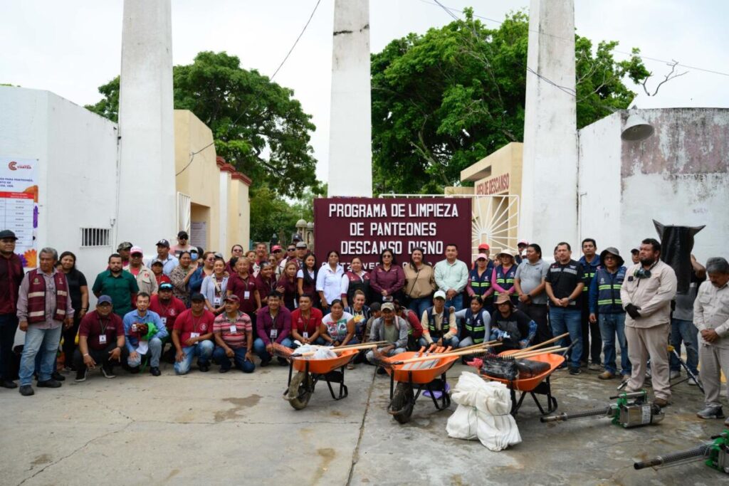 Arranca en Coatzacoalcos el programa “Descanso Digno; Espacios Limpios, Recuerdos Vivos”